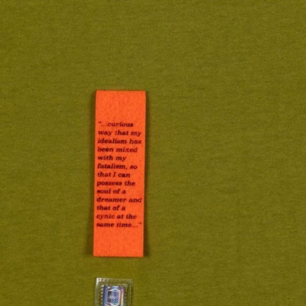 ADVISORY BOARD CRYSTALS (Abc) “FATALISM” T-Shirt Moss Green NEW WITOUT TAG - Picture 5 of 8